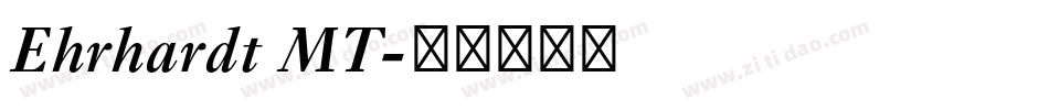Ehrhardt MT字体转换